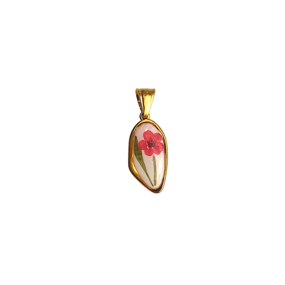 Ciondolo Fiore Rosso