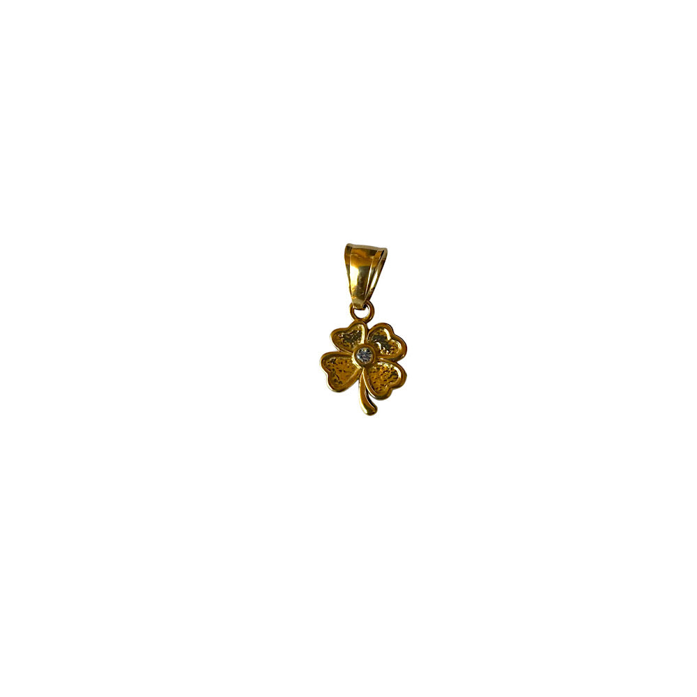 Ciondolo Quadrifoglio Strass