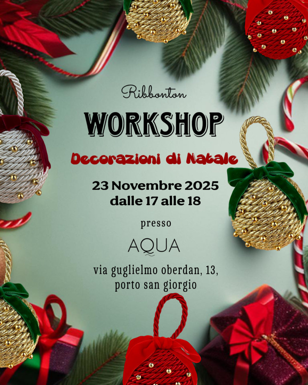 Workshop Christmas Edition - Decorazioni di Natale