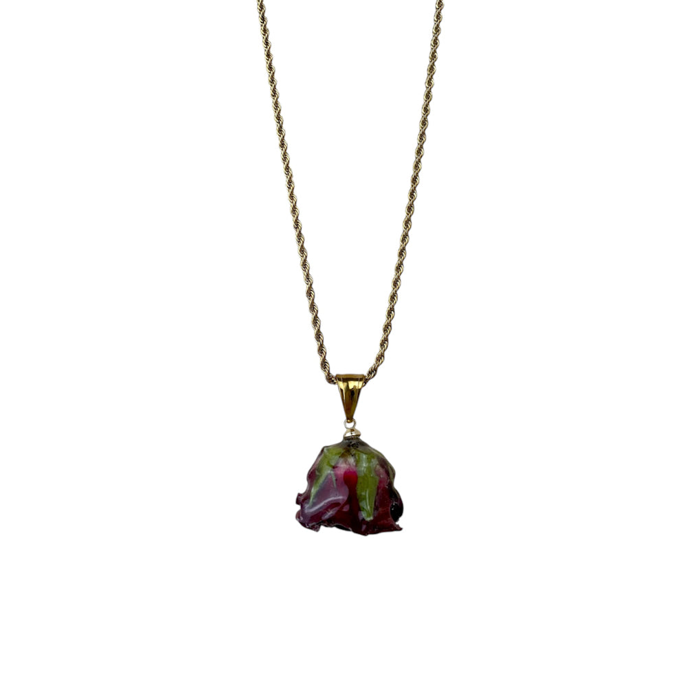 Collana Rosa Bordeaux