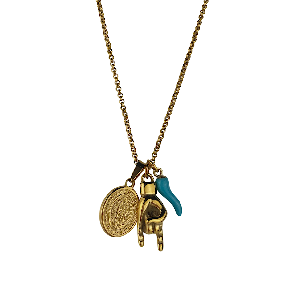 Collana Scacciaguai Azzurro