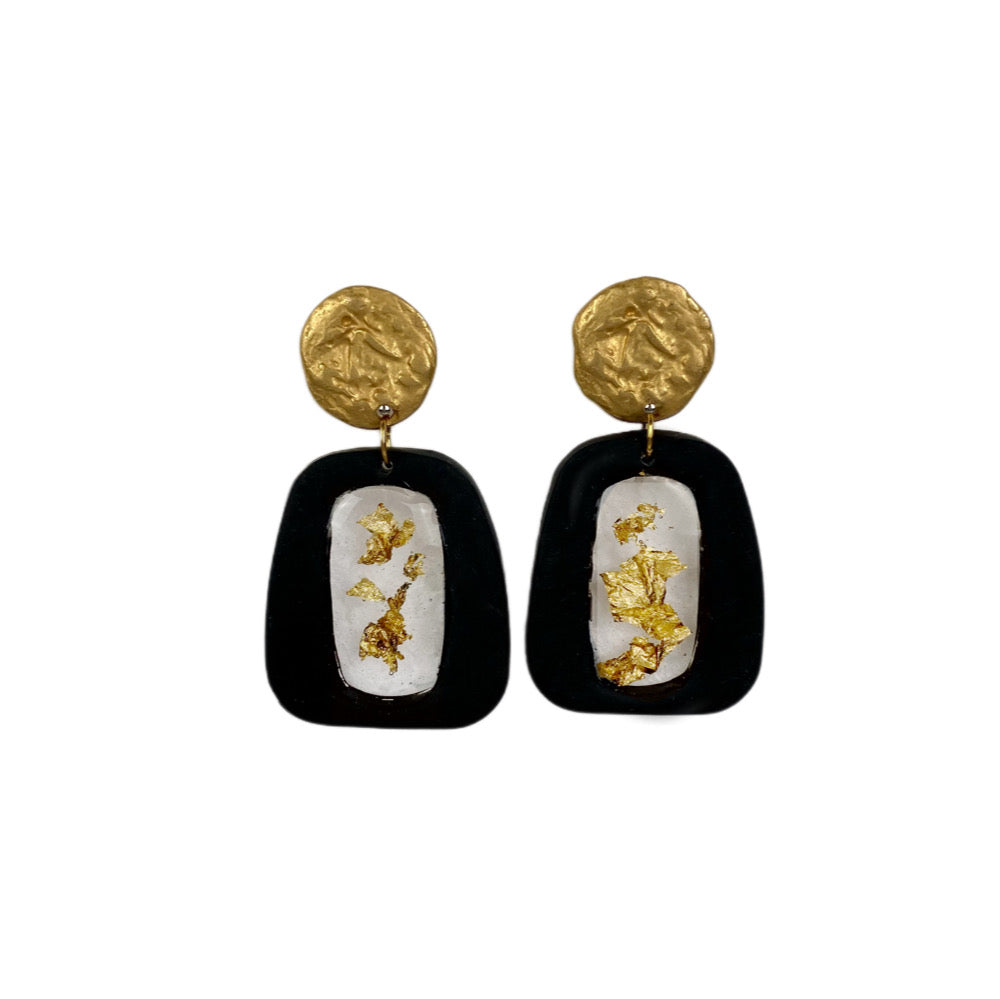 Orecchini GoldFlakes Lia Nero